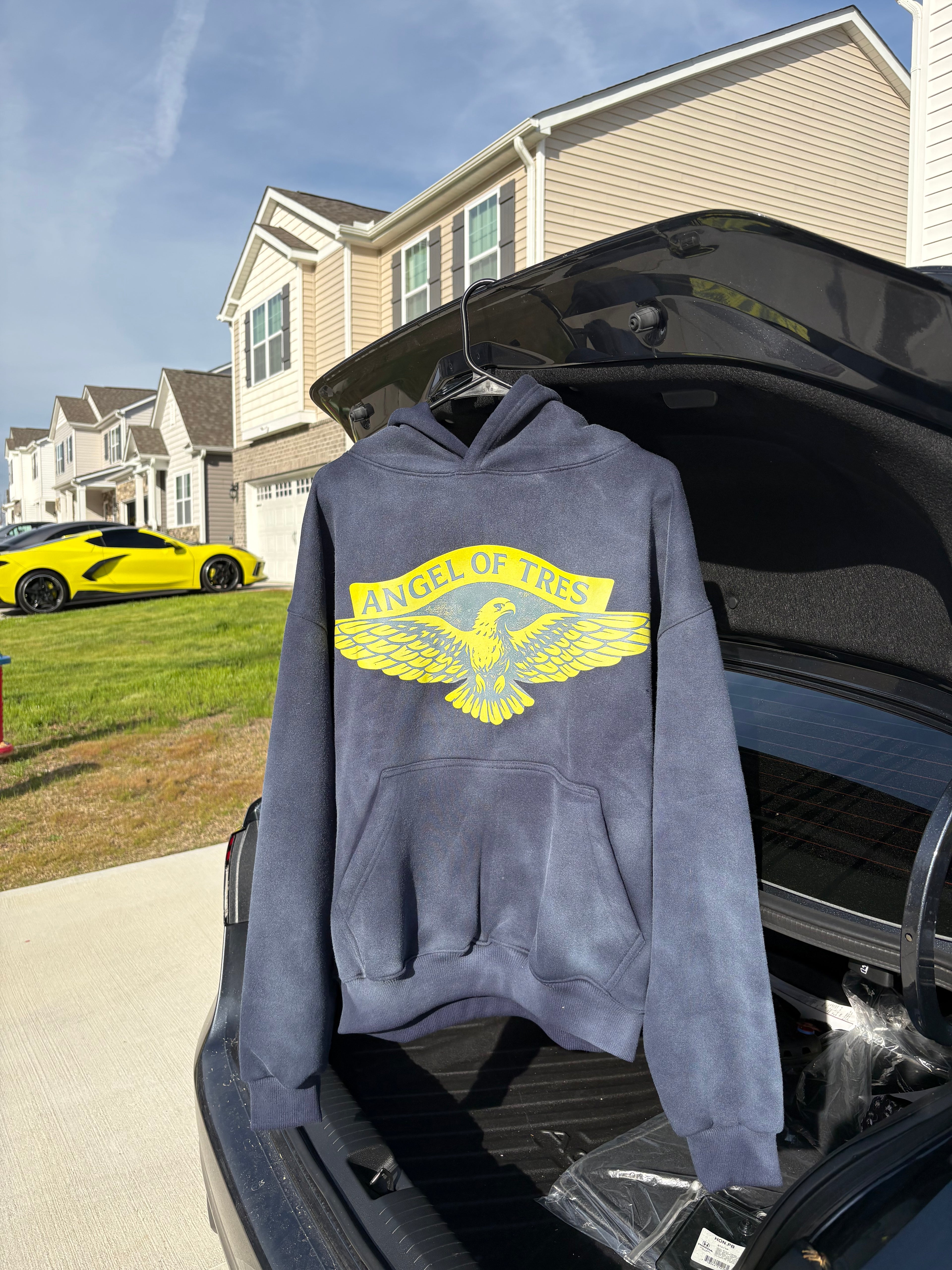 Navy Blue Angel Hoodie